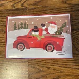 American Greetings Christmas Cards Santa, Snowman Red Truck 16 Cards & Envelopes